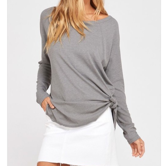 Mauve Ribbed essential top - Picture 5 of 6